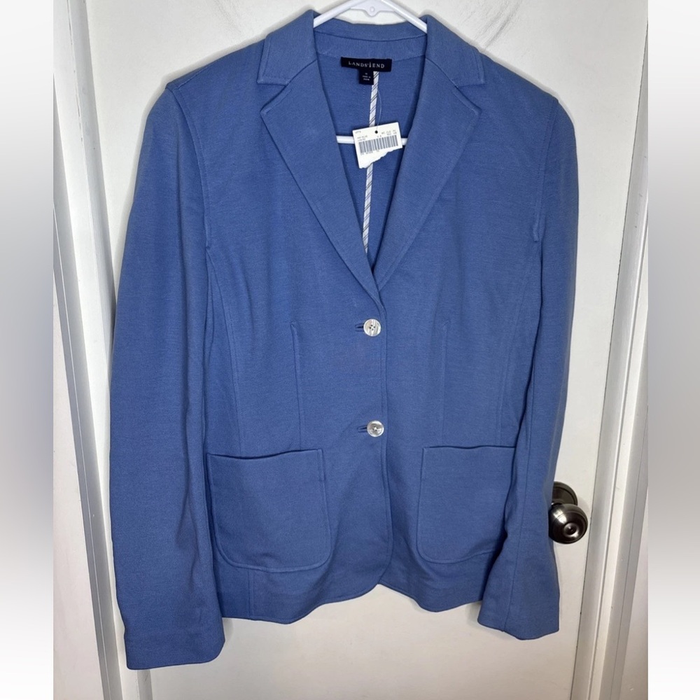 Lands End Blazer Jacket Women’s Size 10 NWT Blue